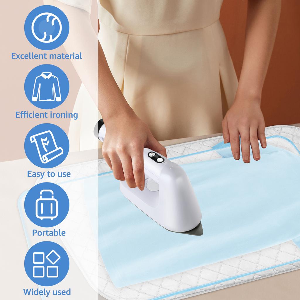 Прижимной коврик для квилтинга с силиконовой подставкой для утюга и сетчатой гладильной подушкой Эффективный гладильный коврик Портативный гладильный коврик