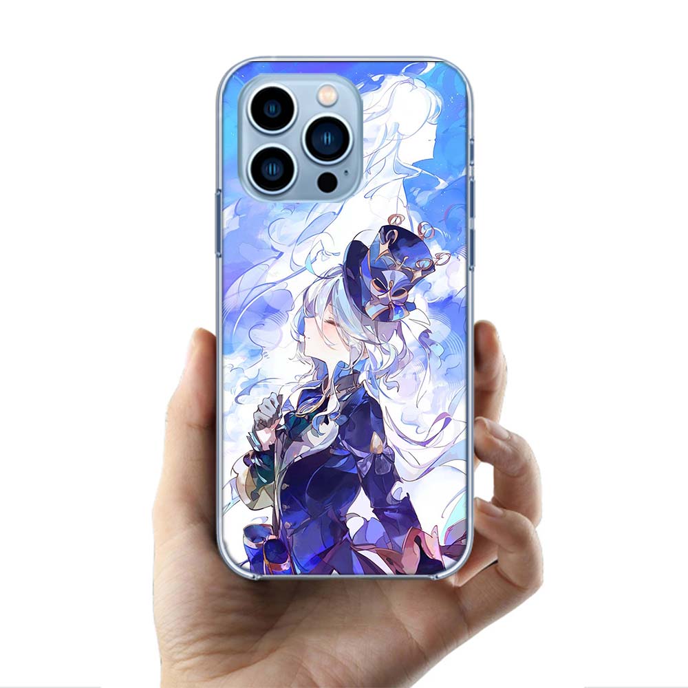 Cute Furina Genshin Impact Cases Phone Case For Iphone 17E 16E 17 Air 16 Pro Max 15 Pro 14 Plus 11 13 12 Mini Cover Cases Compat