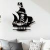 Металлическое настенное искусство Пиратский корабль из One Piece Морской Вырез для улицы и дома