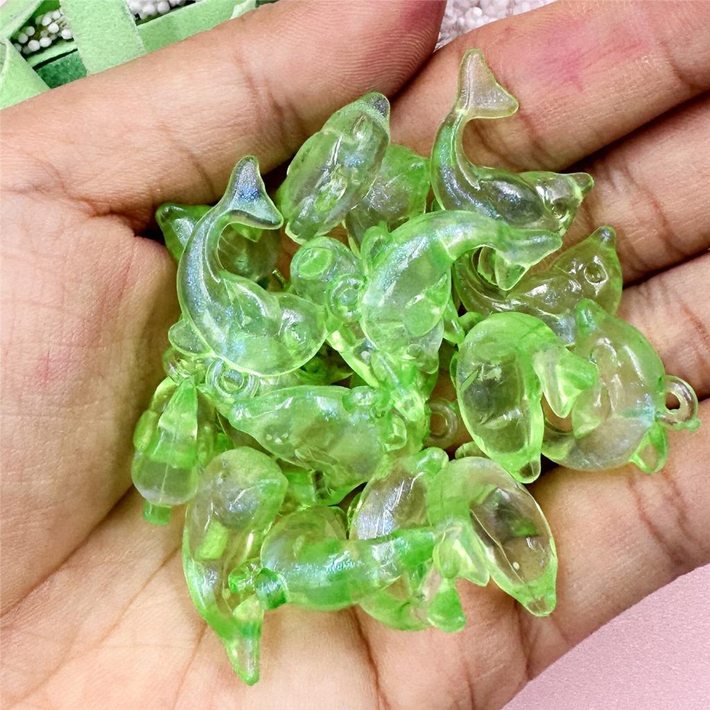 Высокое качество 15,6*20,5 мм акриловые свободные бусины ожерелье модные браслеты в форме дельфина 20 шт DIY для изготовления ювелирных изделий ювелирные аксессуары