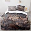 Marble Duvet Cover Set King/Queen Size White Gold Abstract Marble Texture Printed Bedding Set Abstract Polyester Quilt Cover