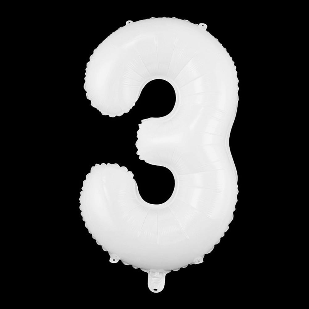 32-Inch US Number Birthday Party Balloons - Individual Aluminum Film