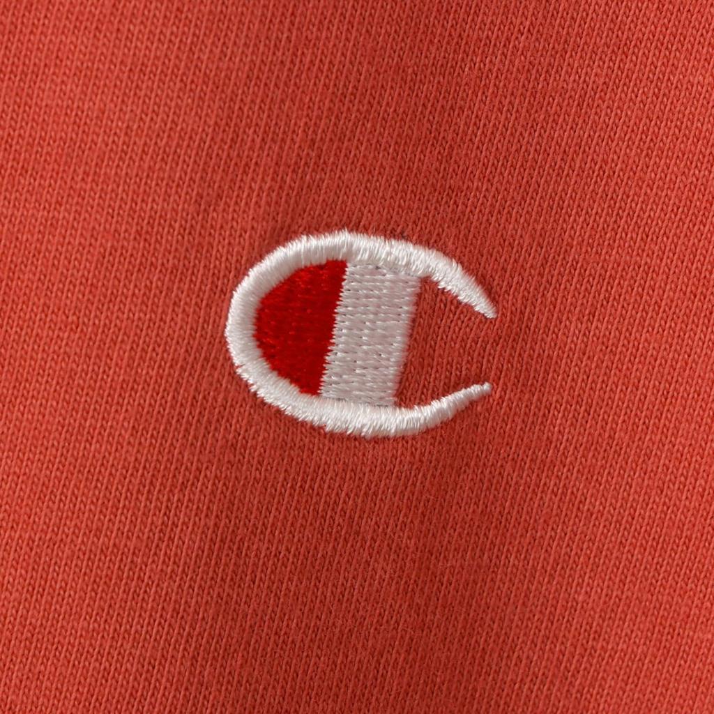 Champion Short Classic COTTON Logo Short Sleeve Red Brick T-shirt, Sleeve, 100% Cotton, USA, One-point Embroidery, T-shirt, Basic, C3-P300Z/C3-X352L,