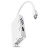 Новый 3-в-1 Mini Displayport Thunderbolt для DVI VGA HDMI-конвертер Кабель-адаптер IMac Mac Mini MacBook
