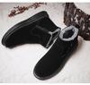 Winter Men's Snow Boots with Plush and Thick Midsole Ankle Boots, Thick Soles, Anti Slip and Warm Men's Cotton Shoes Boots