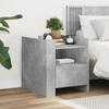 VidaXL Bedside Table Concrete Grey 45x50x50 Cm Engineered Wood, Bedside Cabinet, Side Table, Bed Cabinet, Cabinet 848279