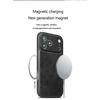 Retro Leather Magnetic Charging Case For iPhone 12 13 14 15 16 17 Pro Max Air 14 Plus Luxury Camera Protection Ultra Thin Cover