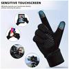 Зимние теплые велосипедные перчатки, теплые перчатки с сенсорным экраном и полным пальцем, водонепроницаемые, для уличного велосипеда, катания на лыжах, рыбалки, езды на мотоцикле
