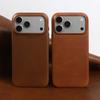 Премиальный задний чехол из натуральной кожи для iPhone 17Pro 16pro Max 15 14 13 12 11 Бизнес Полностью закрывающий Защитный чехол Чехлы для телефона