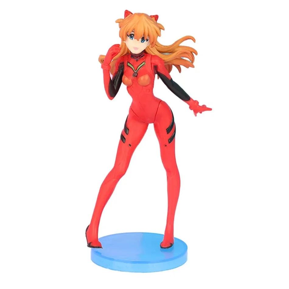 3Pcs/set Neon Genesis EVANGELION Anime Figure Eva Ayanami Rei Asuka Langley Soryu Makinami PVC Action figure Toys Model Gift