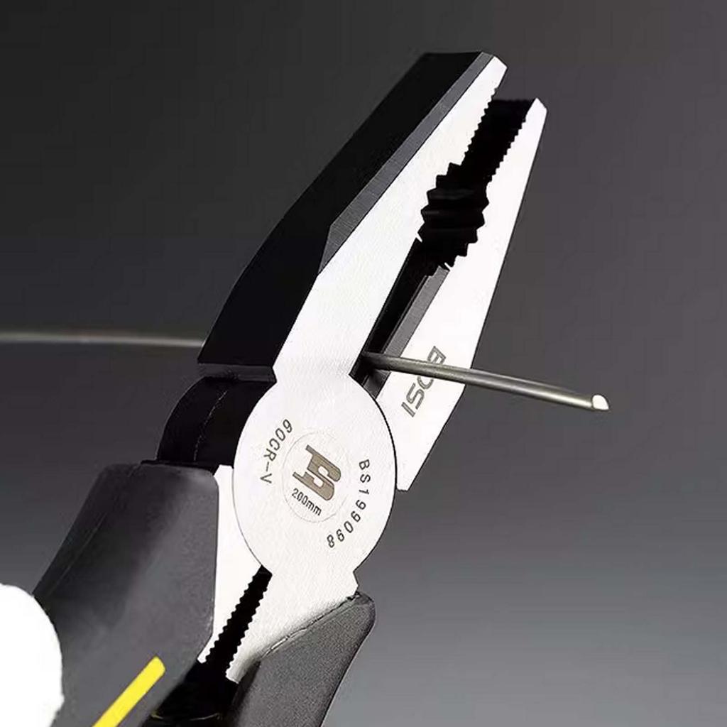 Electrician Wire Cutting Pliers, Industrial Grade Chrome Vanadium Steel Needle-Nosed Diagonal Pliers