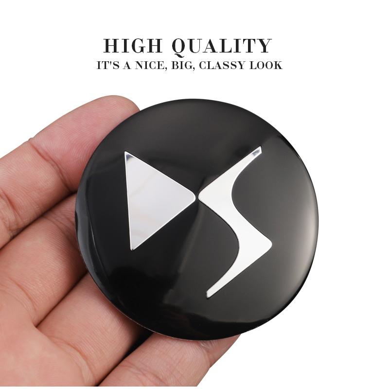 4Pcs Car Wheel Center Hub Cap Rim Cover Stickers For DS DS4S DS5 5LS DS3 DS4 DS6 DS7 DS9 WILD RUBIS SPIRIT E-Tense AutoEmblem