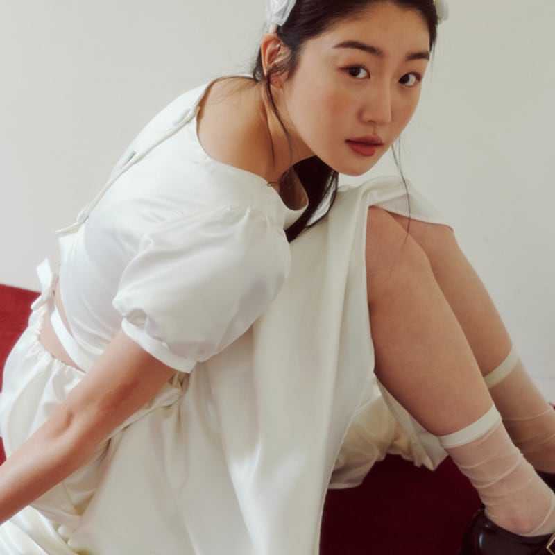 ГАНИСОНГ Свадебная Шарон Повязка Тиара_слоновая кость