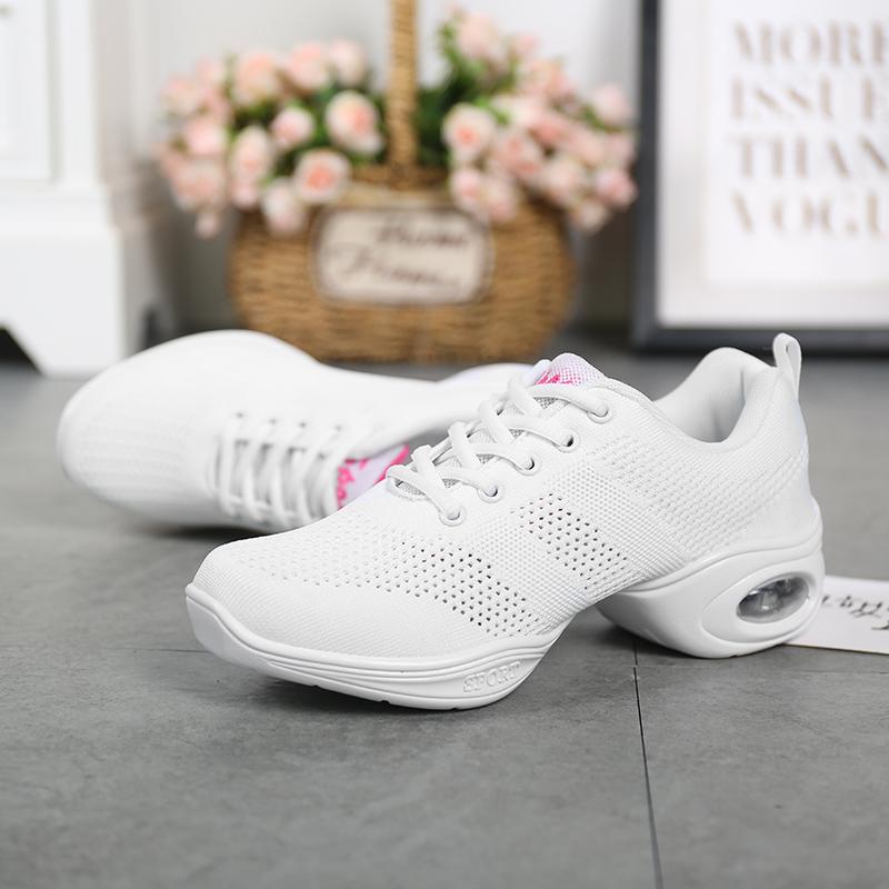 Lightweight Profession Dance Shoes Women Breathable Baskets Modern Jazz Casual Sneakers Ladies Non-slip Mid-heel Jogging Shoes