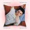 Singer HHyunjinS Pillow Case Plush Fabric Soft Pillowcase Double Sided Print Sofa Cushion Cover Throw