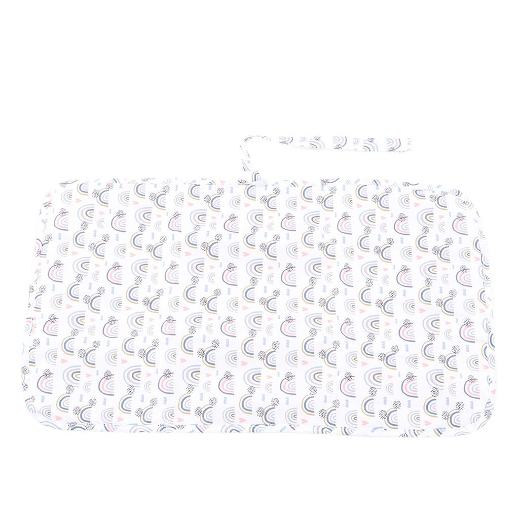Diaper Changing Pad Waterproof Foldable Portable Nylon Baby Changing Mat for Home Car Outdoor White