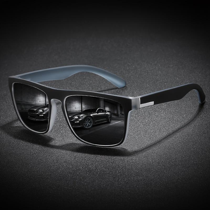 Sporty Square Fashion Glasses for Men and Women,Anti-Reflective PC LensesComposite Frame,Ideal for Cycling, Driving,Beach Travel