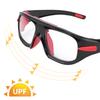 Безопасные спортивные очки Противоударные Баскетбольные Линзы из ПК Защитные очки для улицы Футбола Соккера Черно-красные