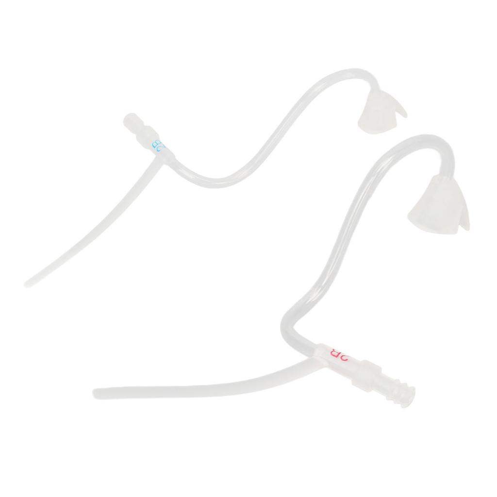 10 шт., звуковая трубка для слухового аппарата, увеличение звука, компактная пластиковая сменная тонкая звуковая трубка