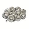 Mini Silver Bells (12mm, 10 Pieces)