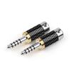 Earphone Plug Balanced Adapter 4.4mm 5 Pole Male 5 Poles Stereo Jack Carbon Fiber Audio Jack