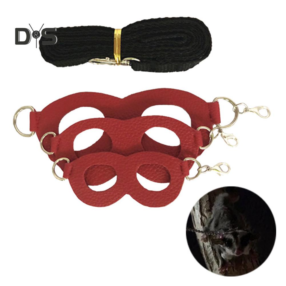 Регулируемая шлейка с поводком из искусственной кожи для белки крысы