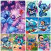 5D Cartoon Lilo & Stitch Diamond Painting Round Drill New Diamond Mosaic Embroidery Rhinestone Kit Home Art Decor