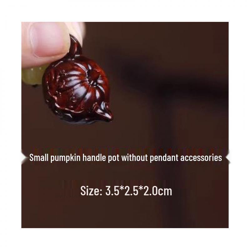 Sandalwood Mini Teapot Ornament: Portable Cultural Craft