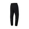 Li Ning Running Series Solid Color Mid Waist Comfortable Breathable Cuffed Sports Long Pants Men Bottoms Black AYKU959-1