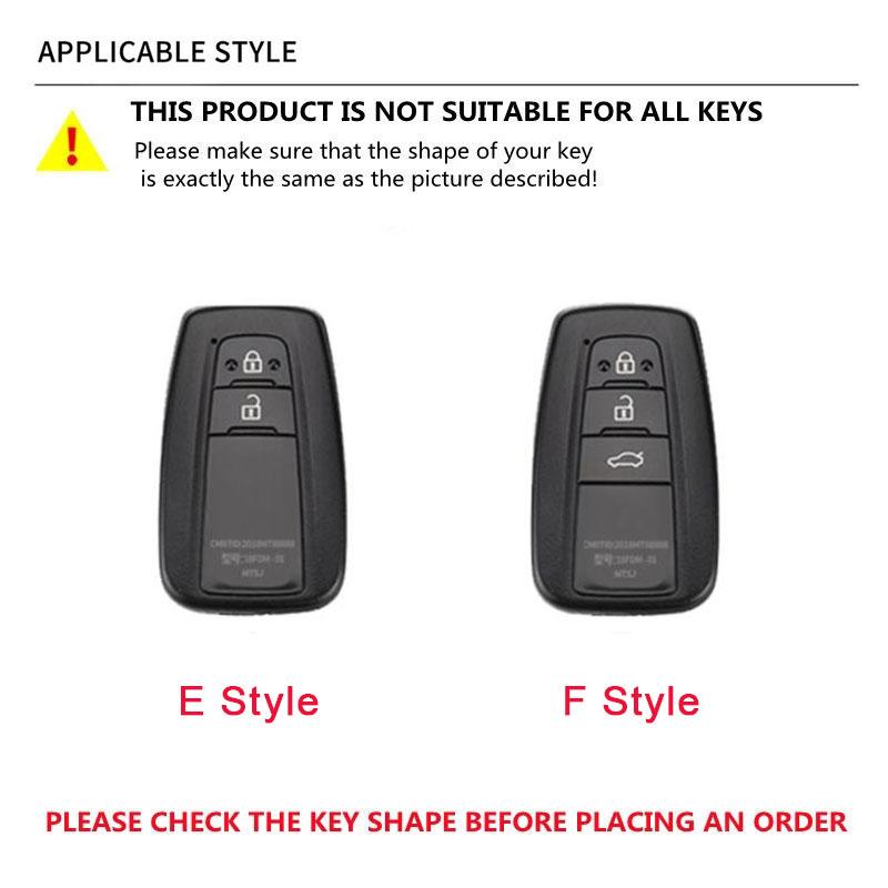 Leather Car Smart Remote Key Case Cover Holder Shell Fob For Toyota Corolla Prius Camry CHR C-HR RAV4 Altis Land Cruiser Prado