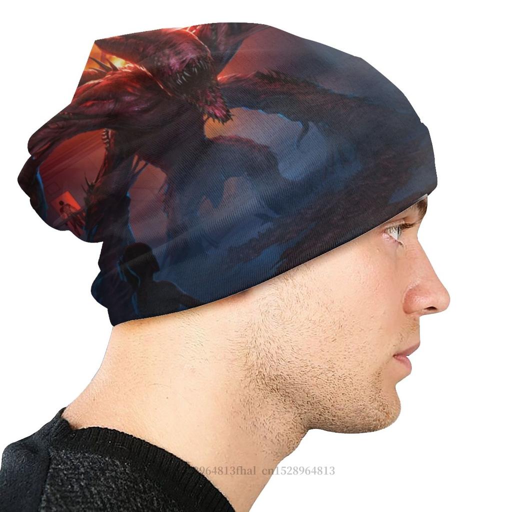 Шапки-капюшоны «Очень странные дела», женская тонкая шляпа унисекс, теплая шапка Monster на осень и весну, уличные шапочки Skullies, шапки