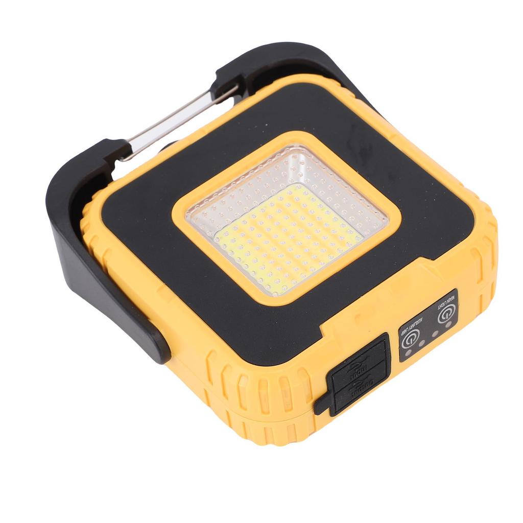 COB Work Light 3000mAh Rechargeable Magnetic Work Light for Car Repair Camping Hiking Emergency Job Site Lighting Yellow