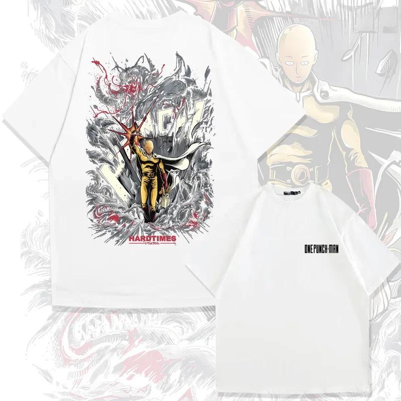 NEW One Punch Man Graphic T Shirts Y2k Top Streetwear Oversized Short Sleeve Sport Cotton Anime T Shirt Harajuku Men Clothing