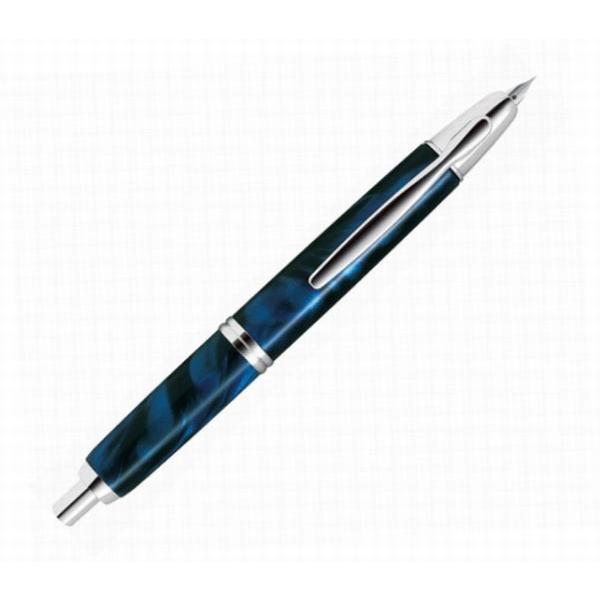 Pilot Capless SE Fountain Pen Marble Blue Fine Nib FCSE-3MR-MAL-F with Converter