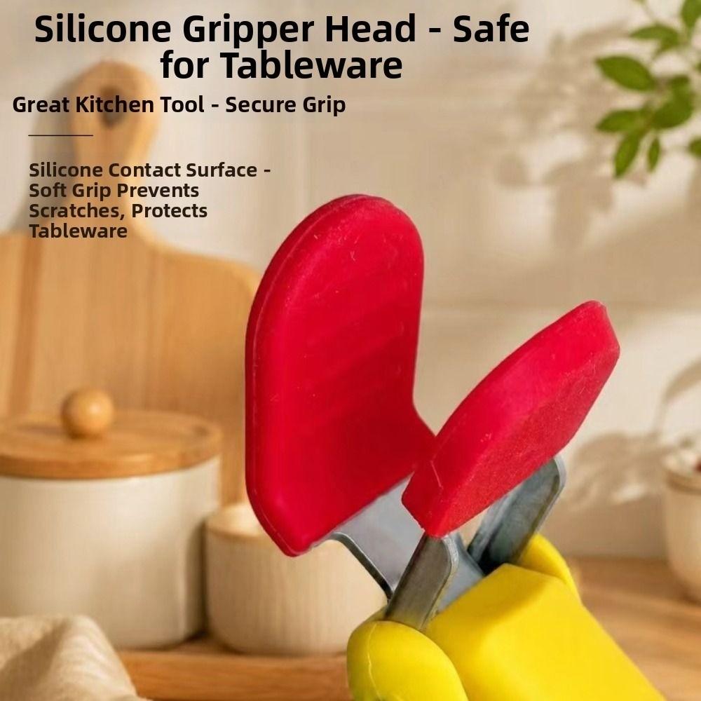 Non-Slip Anti Scalding Clip Heat-Resistant Dish Lifter Clamp Hot Bowl Gripper Kitchen Use
