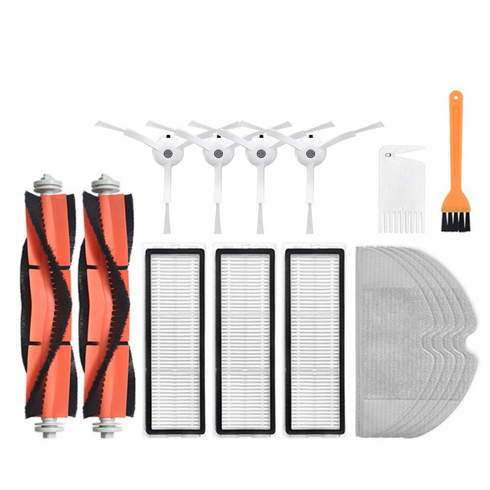 HEPA-фильтр + боковая щетка + основная щетка для робота-пылесоса Xiaomi MI 2 Roborock S50 S51, запчасти для пылесоса, аксессуары