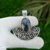 925 Silver Oval Third Eye Chakra Labradorite Stone Wife Handcrafted Boho Pendant