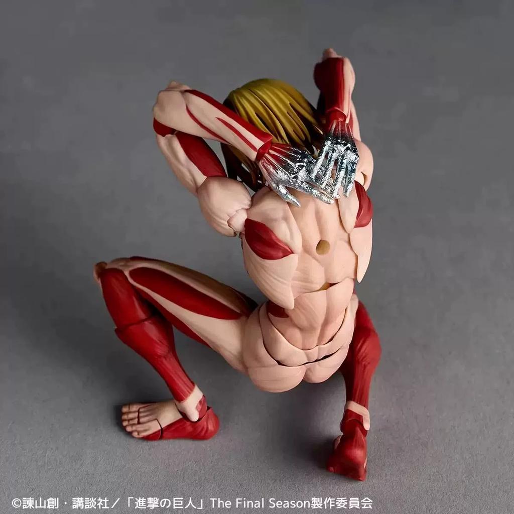 В наличии Атака Титанов Amazing Yamaguchi Revoltech Nr068 Женская Титан Энни Леонхарт Фигурка Gk Коллекционная Модель Игрушка Подарок