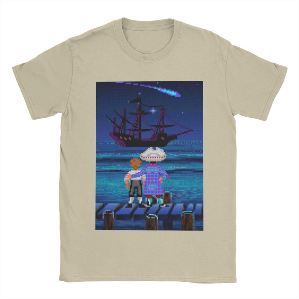 Monkey Island Guybrush and Stan Tee Shirt for Men Women Fashion T Shirts 100% Cotton Clothing