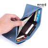 RFID Женские Кошельки из Натуральной Кожи Маленькие Женские Портативные Сумки из Коровьей Кожи Держатель для Карт Женский Сумка для Денег с Отделением для Монет