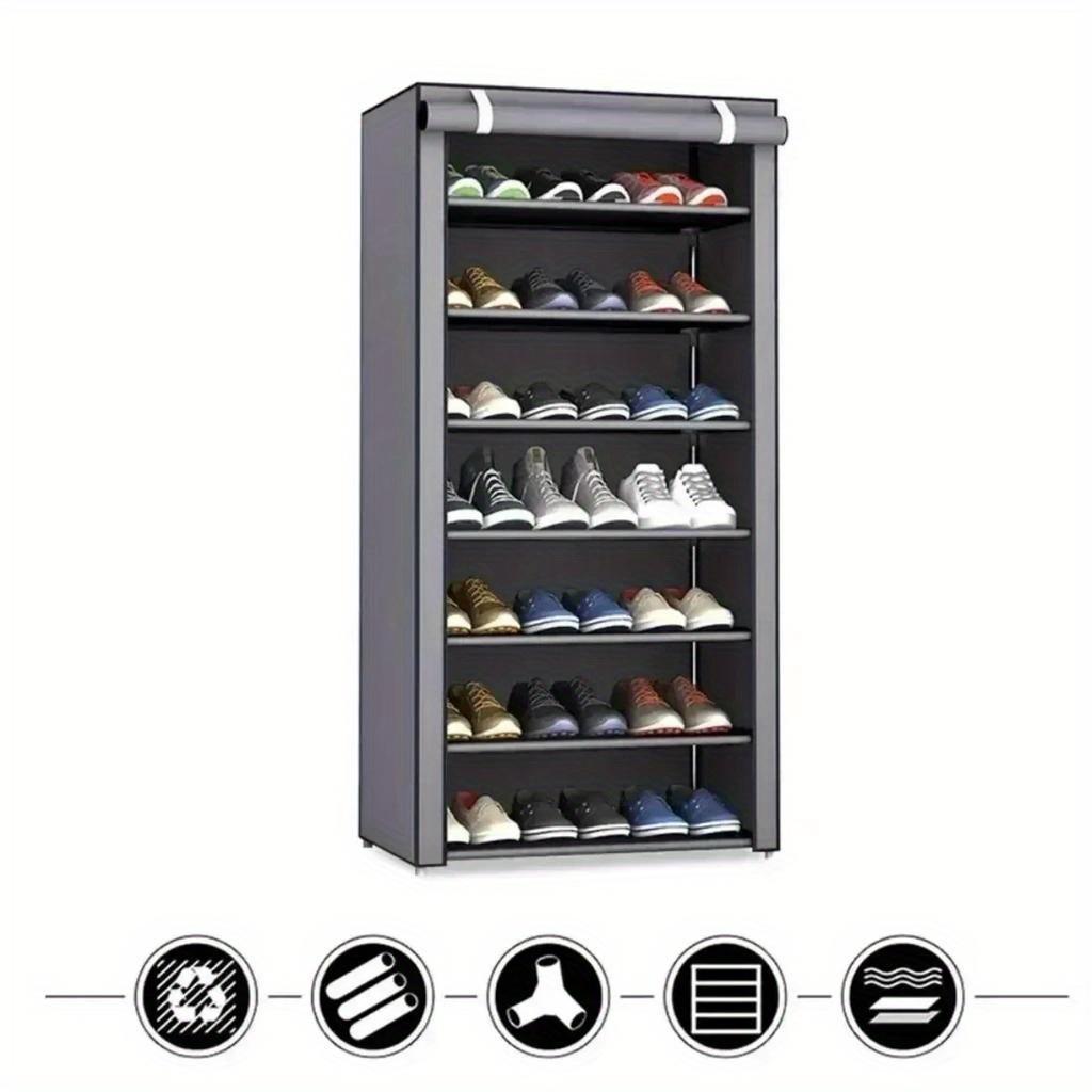 Dust-proof Shoe Cabinet Economical Multi-layer Steel Tube Assembly Dust-proof Shoe Cabinet | for Student Dormitories and Home Storage