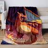 31 Style Anime Pokémon Charizard Cartoon Flannel Blanket for Sofa Home Sofa Student Blankets Ren Student Nap Girl S Gift#(4)