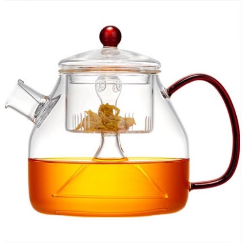 Heat-Resistant Glass Steaming Teapot