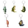 Classic Acrylic 2D Mini Keychain Pendant - Fish Hooked, Suitable for Friends Who Like Fishing Christmas Tree Decoration Backpack Keychain Accessories