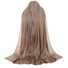 Fashionable Women Hijab Shawl Simple Breathable Headwrap Scarf for Middle Eastern and Muslimah Event Gathering 180x75cm