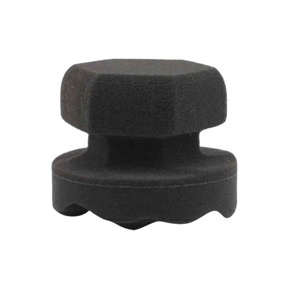 Car Tire Waxing Sponge Multi-functional High Density Wave Applicator Hexagonal Sponge Grip Dish Waxing Car Wash Dish Grip H E1J1