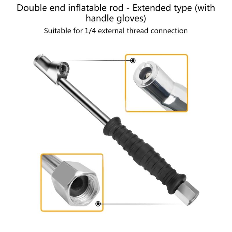 Воздушные патроны 1/4" Двухсторонние патроны для шин Быстроразъемные соединения для манометров компрессоров