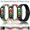 Нейлоновый магнитный ремешок-петля для Xiaomi Mi Band 10 9 8 Удобный Мягкий Дышащий Сменный браслет Аксессуар для Xiaomi Mi Band 9