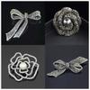 Vintage Rhinestone Pearl Bowknot Brooches Temperament Versatile Clothing For Women Jewelry Accessries Gifts