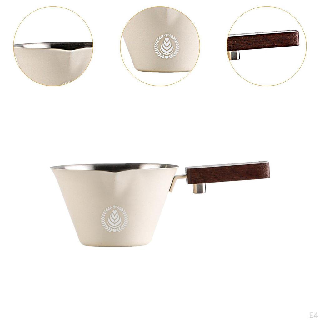 0.1 L Coffee Extraction Cup Made of Stainless Steel, Espresso Pouring Cup, Multifunctional, , for